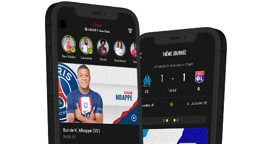 Free Ligue 1 sur SmartPhone